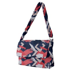 Paint Brush Feels Full Print Messenger Bag (m)