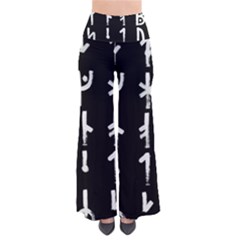 Medieval Runes Collected Inverted Complete So Vintage Palazzo Pants by WetdryvacsLair
