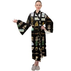 Glitch Glitchen Misc Three Maxi Velour Kimono by WetdryvacsLair