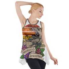 Possum - Mentally Sick Physically Thick Side Drop Tank Tunic by Valentinaart