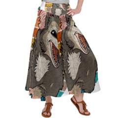 Possum - Be Urself Satin Palazzo Pants by Valentinaart