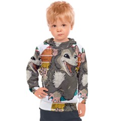 Possum - Be Urself Kids  Hooded Pullover by Valentinaart