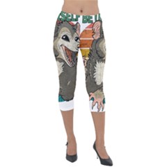 Possum - Be Urself Lightweight Velour Capri Leggings 