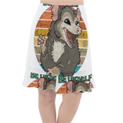 Possum - Be Urself Fishtail Chiffon Skirt by Valentinaart
