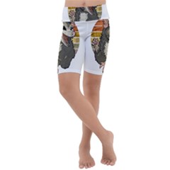 Possum  Kids  Lightweight Velour Cropped Yoga Leggings by Valentinaart