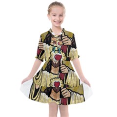 Buddy Christ Kids  All Frills Chiffon Dress by Valentinaart