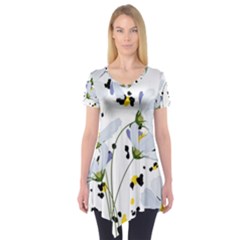 Tree Poppies  Short Sleeve Tunic  by Sobalvarro