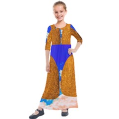 Two Hearts Kids  Quarter Sleeve Maxi Dress by essentialimage