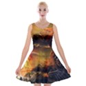 Tiger King In A Fantastic Landscape From Fonebook Velvet Skater Dress View1