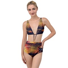Tiger King In A Fantastic Landscape From Fonebook Tied Up Two Piece Swimsuit by 2853937