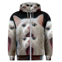 Wow Kitty Cat From Fonebook Men s Zipper Hoodie by 2853937