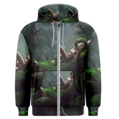 Wooden Child Resting On A Tree From Fonebook Men s Zipper Hoodie by 2853937