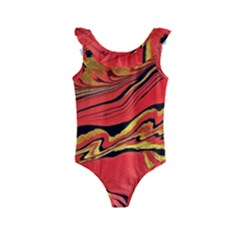 Warrior s Spirit  Kids  Frill Swimsuit by BrenZenCreations