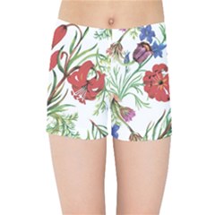 Summer Flowers Kids  Sports Shorts by goljakoff