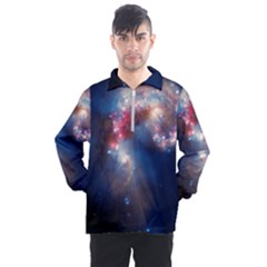 Galaxy Men s Half Zip Pullover by ExtraAwesomeSauce