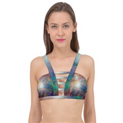 Colorful Galaxy Cage Up Bikini Top by ExtraAwesomeSauce