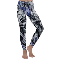 Kraken Kids  Lightweight Velour Classic Yoga Leggings by ExtraAwesomeSauce
