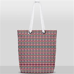 Native American Pattern Full Print Rope Handle Tote (small) by ExtraAwesomeSauce