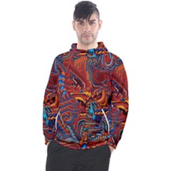Phoenix Rising Colorful Abstract Art Men s Pullover Hoodie by CrypticFragmentsDesign