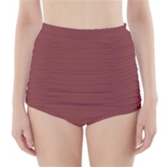 Brandy Brown High-waisted Bikini Bottoms by FabChoice