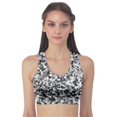 Camouflage Bw Sports Bra by JustToWear