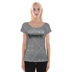 Pattern Formes Geometriques Cap Sleeve Top by kcreatif