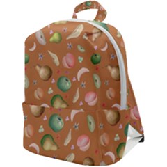Watercolor Fruit Zip Up Backpack by SychEva