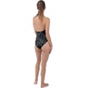 Camouflage Vert Plunge Cut Halter Swimsuit View2