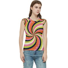 Psychedelic Groovy Orange Women s Raglan Cap Sleeve Tee by designsbymallika
