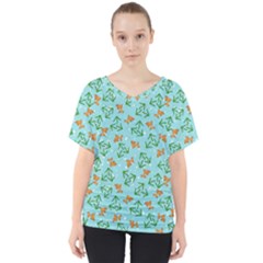 1ca64105-e9a5-48b8-8afe-fd889f7f199f V-neck Dolman Drape Top by SychEva