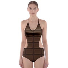 Milk Chocolate Cut-out One Piece Swimsuit by goljakoff