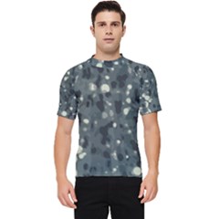Abstract Texture Surface Print Men s Short Sleeve Rash Guard