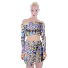 Tiles Cbdoilprincess 9bce4aa2-e68c-4f2b-9a83-c8e38fcd4516 Off Shoulder Top With Mini Skirt Set