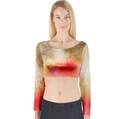 Gold Drops Long Sleeve Crop Top by goljakoff