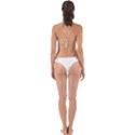 Lonely flower on pink Perfectly Cut Out Bikini Top View2