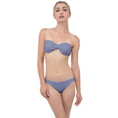 Cool Grey Classic Bandeau Bikini Set by FabChoice