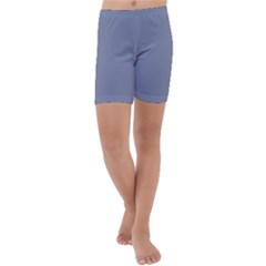 Cool Grey Kids  Lightweight Velour Capri Yoga Leggings by FabChoice