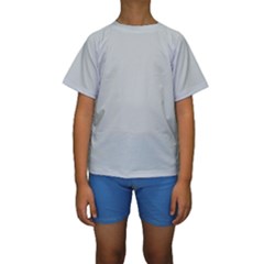 Glacier Grey Kids  Short Sleeve Swimwear by FabChoice