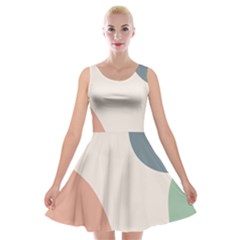 Abstract Shapes  Velvet Skater Dress by Sobalvarro