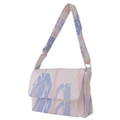 Marble Stains  Full Print Messenger Bag (m) by Sobalvarro