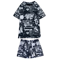 Skater-underground2 Kids  Swim Tee And Shorts Set