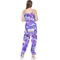 Weeping Wisteria Fantasy Gardens Pastel Abstract Sleeveless Tie Ankle Jumpsuit View2