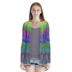 Prisma Colors Drape Collar Cardigan