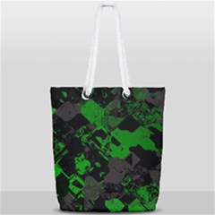 Cyber Camo Full Print Rope Handle Tote (small) by MRNStudios