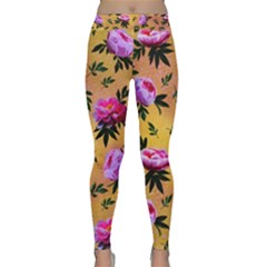 Delicate Peonies Classic Yoga Leggings by SychEva