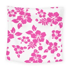Hibiscus Pattern Pink Square Tapestry (large) by GrowBasket