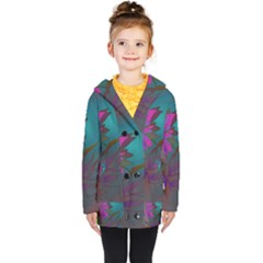 Evening Bloom Kids  Double Breasted Button Coat by LW323