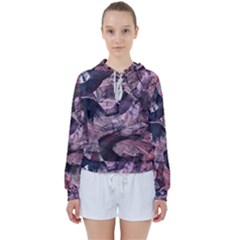  Abstract Marbling Women s Tie Up Sweat by kaleidomarblingart