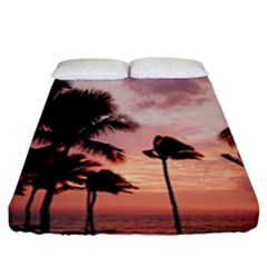 Palm Trees Fitted Sheet (california King Size) by LW323