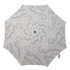 Topography Map Hook Handle Umbrellas (medium) by goljakoff